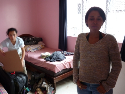 This is one of the humble rooms in the ladies refuge in Coratiba