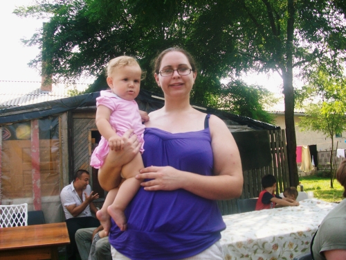 This is Sarah, one of the Rangers, holding my new name sake, baby Melani, born in December