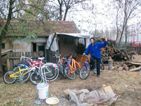 Praise the Lord for the bikes, it means mobility, and fun, and work