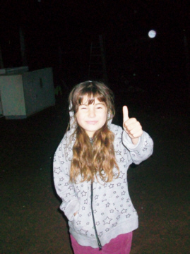 This little girl Martci, is saying THANK YOU, in the only way she knows how. Thumbs up, and another Mission well accomplished, Glory to The Lord Jesus, who makes ALL things possible.....it began with a thought, in Martin Downeys heart..