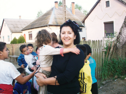 Giving love is the best thing we do. This little child comes from a very poor home in Nyirbeltek