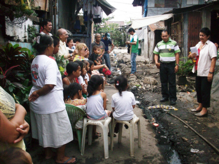 Evangelising at Canmon dump