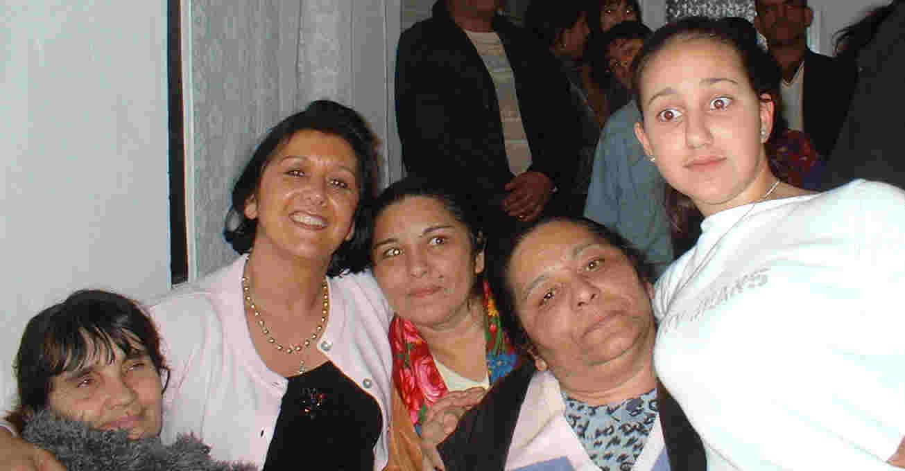 Melanie and church members