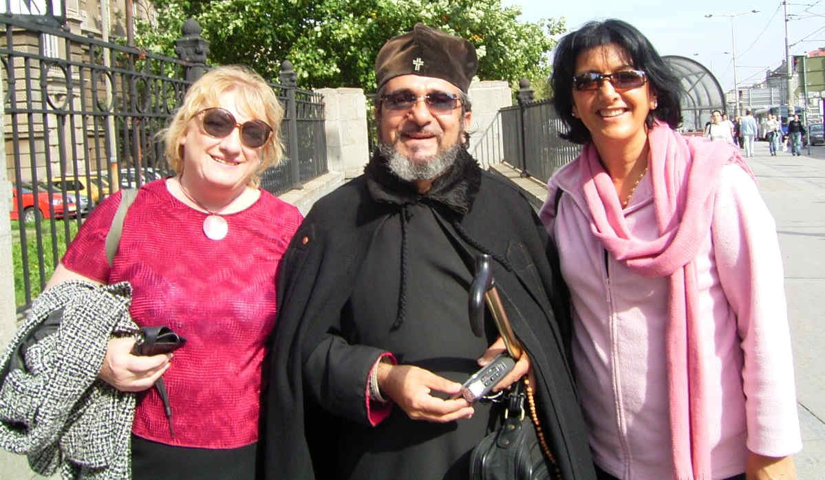 Greek
      Orthodox Priest Peter Melaie & Thelma
