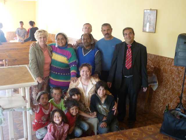 A Group photo showing Pastor Josef, and wife Ulunka, and our group, Dani, kati, Sheila and Melanie